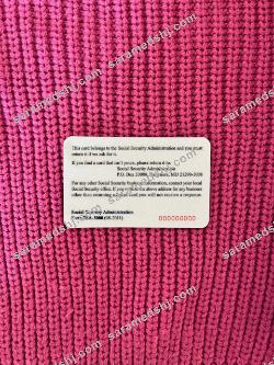 USA SSN photolook pink textile background BACK